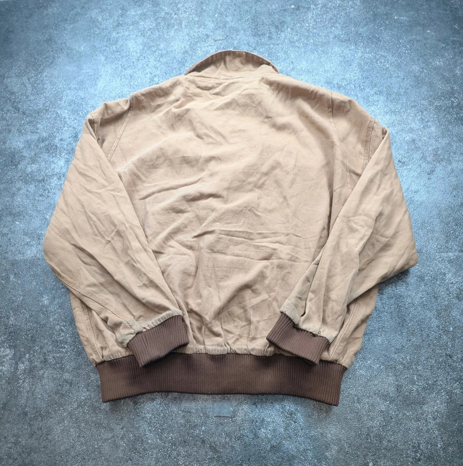 Veste workwear vintage XXL XL – Eisenhower bomber canvas col velours – beige – WORKWEAR – taille XXL 3