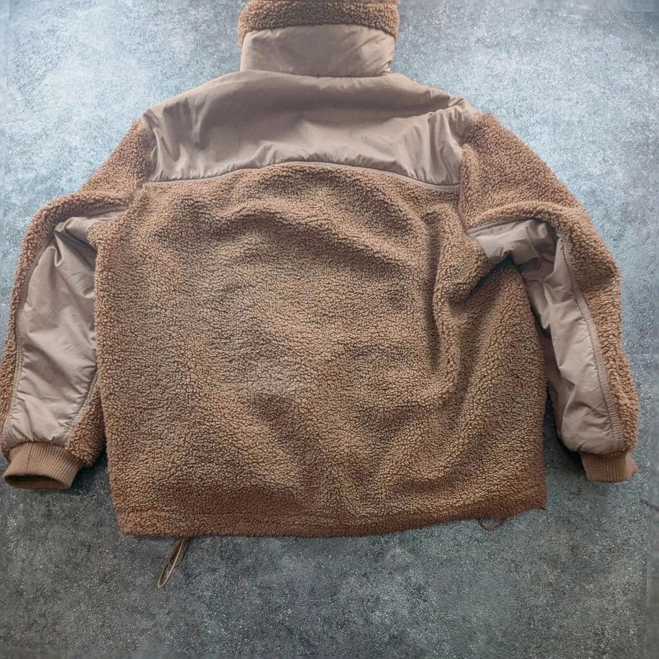 Polaire sherpa H&M beige col montant zippé poche avant streetwear style Tnf outdoor S/M/L – H&M – taille S 2