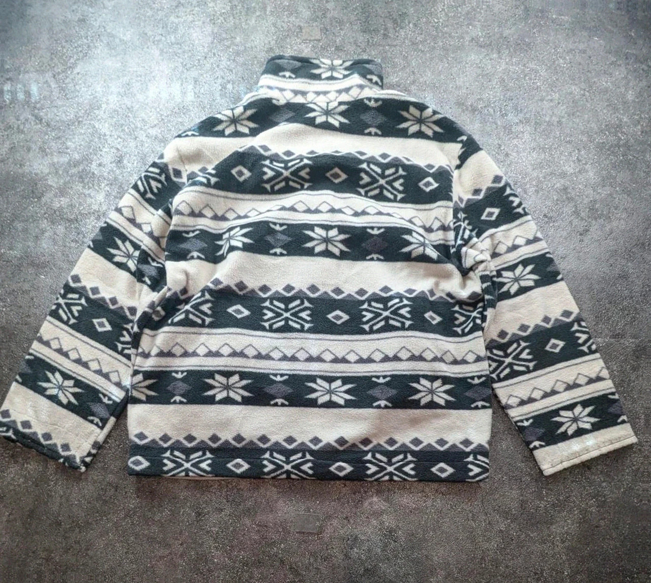 Polaire Franco Sport vintage motifs nordiques snowflake M oversize L Xl – Vintage Dressing – taille M 3