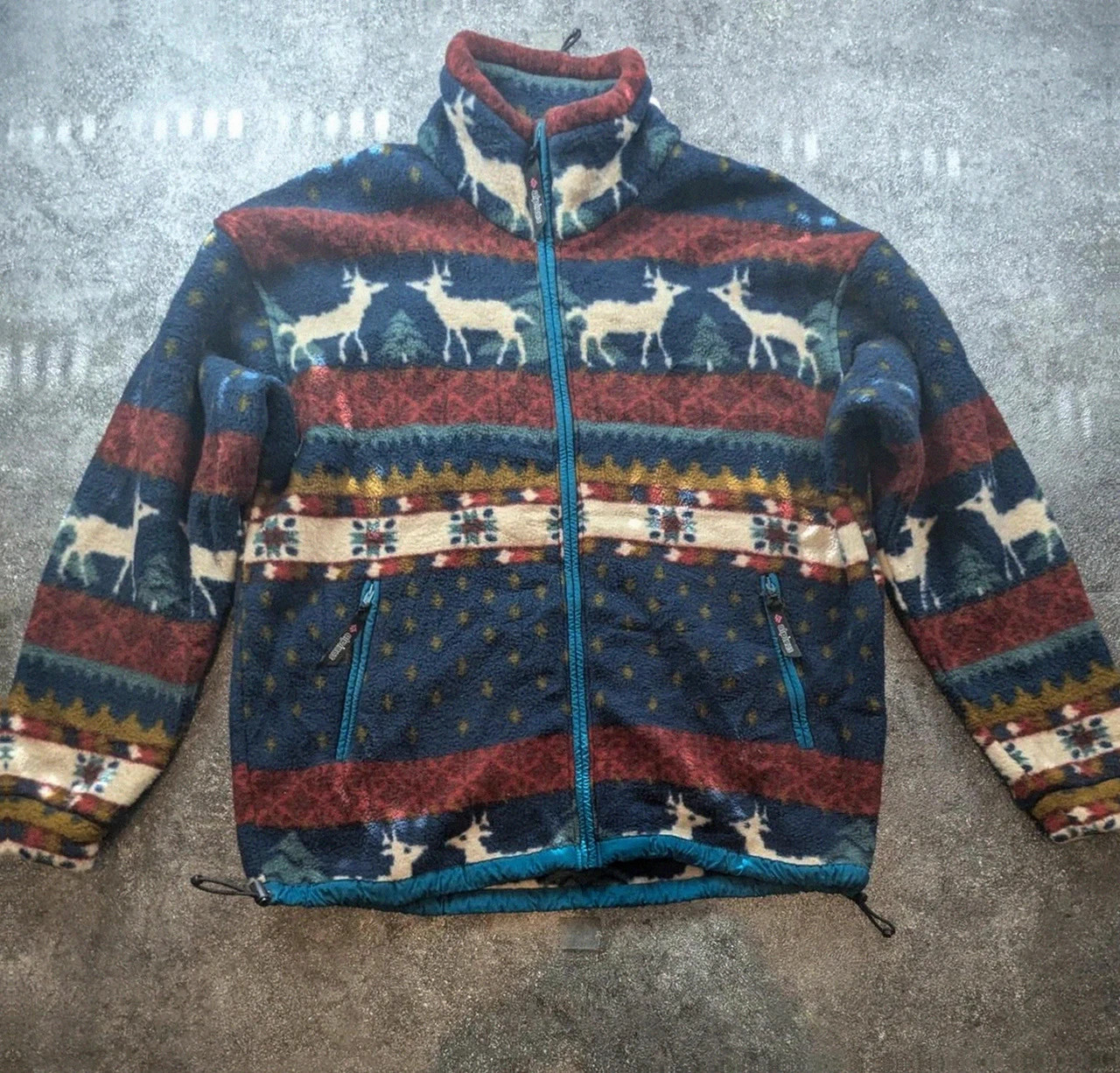 Polaire Vintage Alpinus Polartec Xl Homme Fleece Outdoor Gorpcore Randonnée Cerfs Nordic – Alpinus – taille XL 2