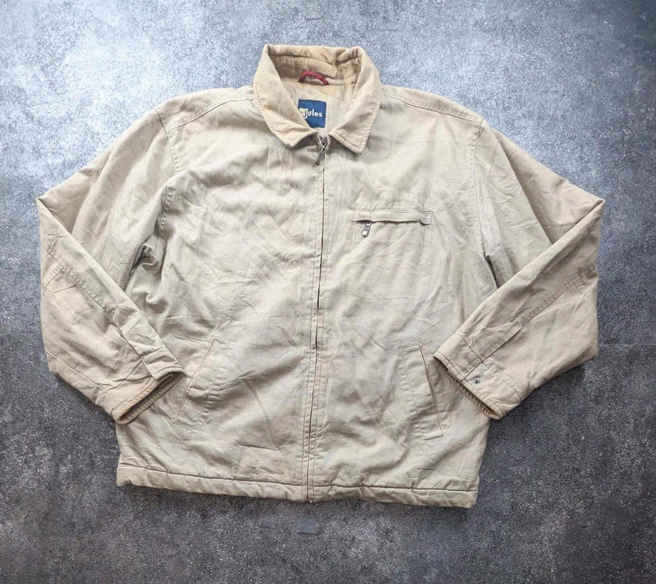 Veste Jules XL Workwear Vintage Beige – Worker Jacket Utility Toile Matelassée – WORKWEAR – taille XL 2