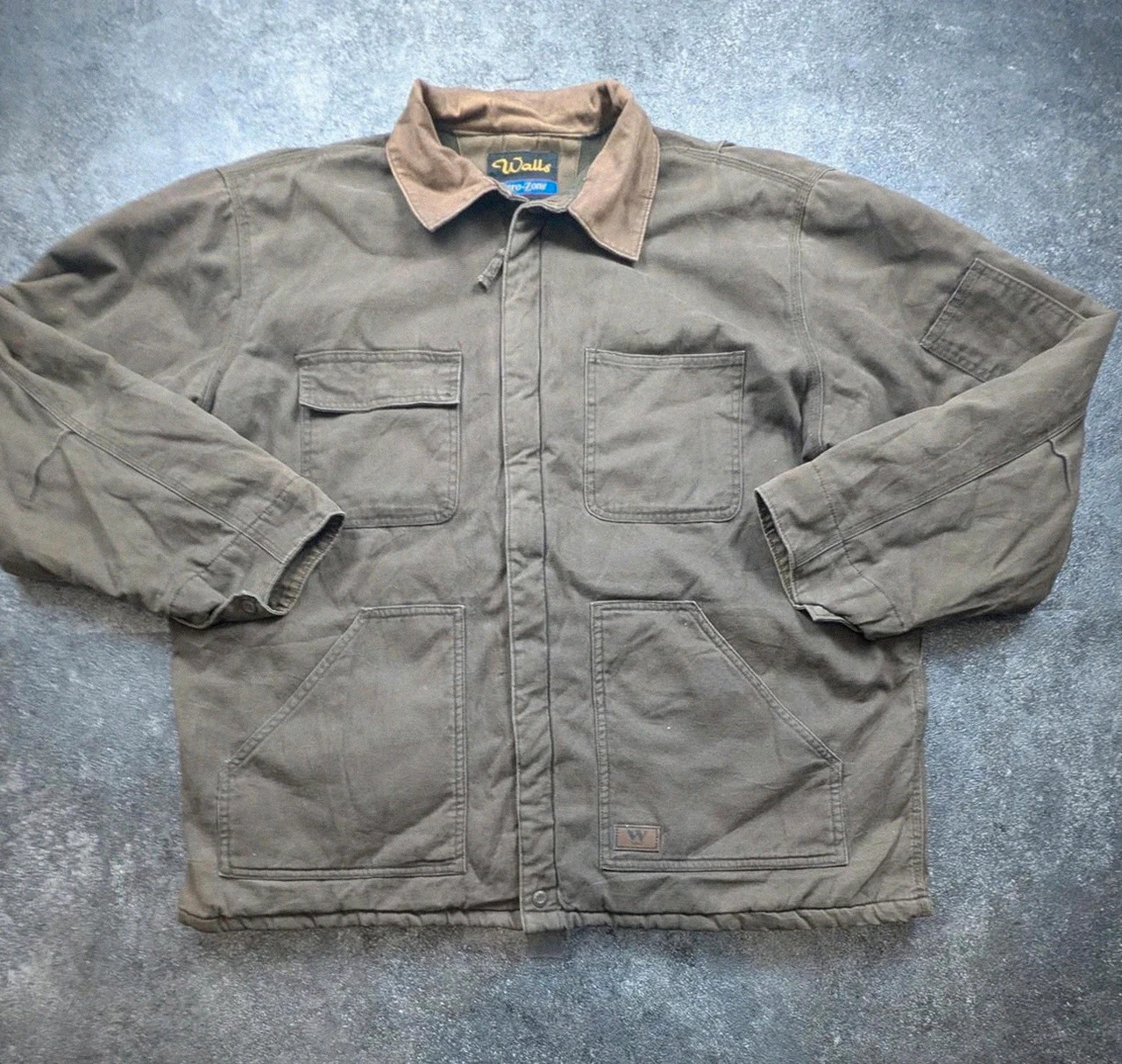Walls Zero-Zone veste workwear chore jacket XXL oversize 3XL marron vintage – Walls – taille XXL 2