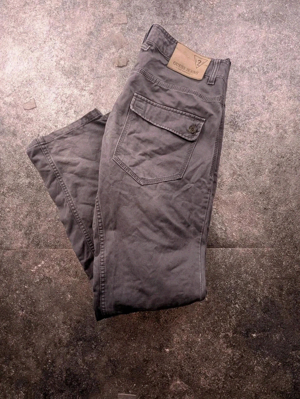 Jeans Guess Double Knee W34 env. gris distressed carpenter workwear Y2K – GUESS – taille W34 | FR 44 2