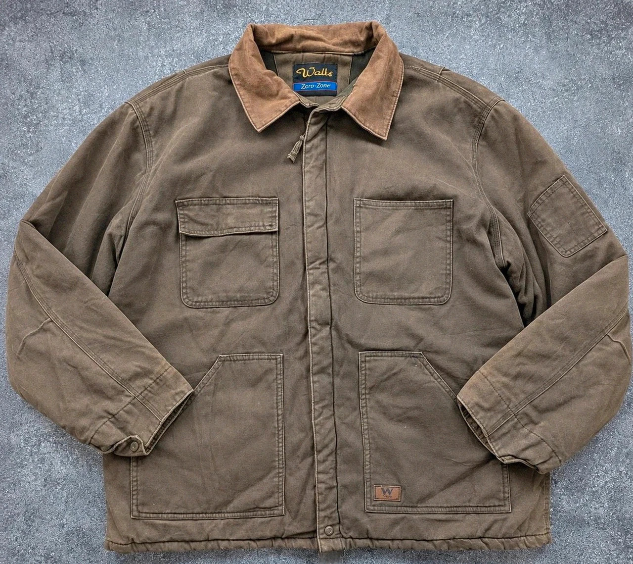 Walls Zero-Zone veste workwear chore jacket XXL oversize 3XL marron vintage