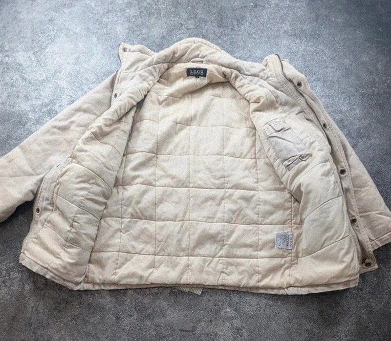 Veste L.O.G.G. H&M workwear vintage beige S – Field Jacket matelassée utility – WORKWEAR – taille S 3