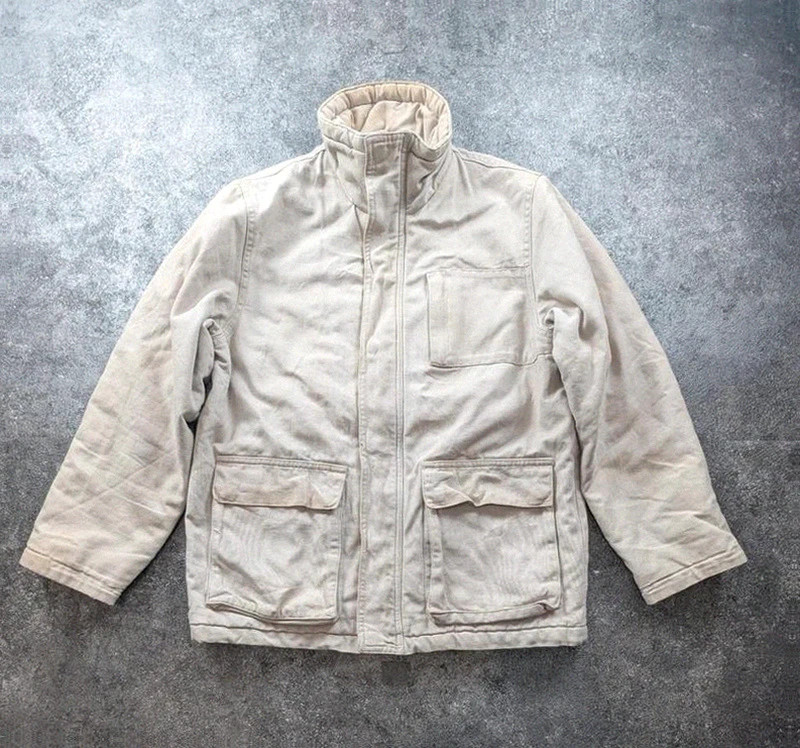 Veste L.O.G.G. H&M workwear vintage beige S – Field Jacket matelassée utility – WORKWEAR – taille S 2