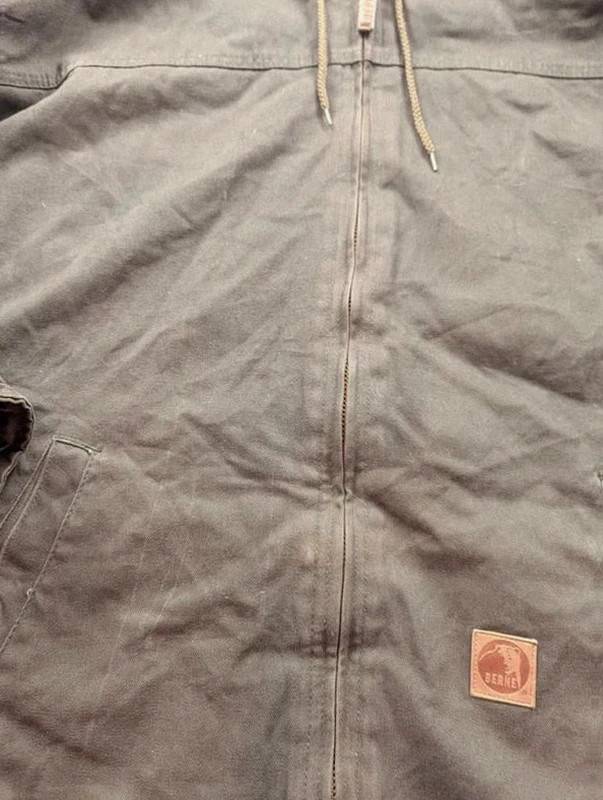 veste workwear Active Jacket style 2XL sherpa toile coton kaki gris Berne – WORKWEAR – taille XXL 5