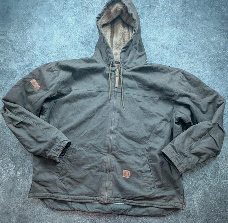 veste workwear Active Jacket style 2XL sherpa toile coton kaki gris Berne – WORKWEAR – taille XXL 2