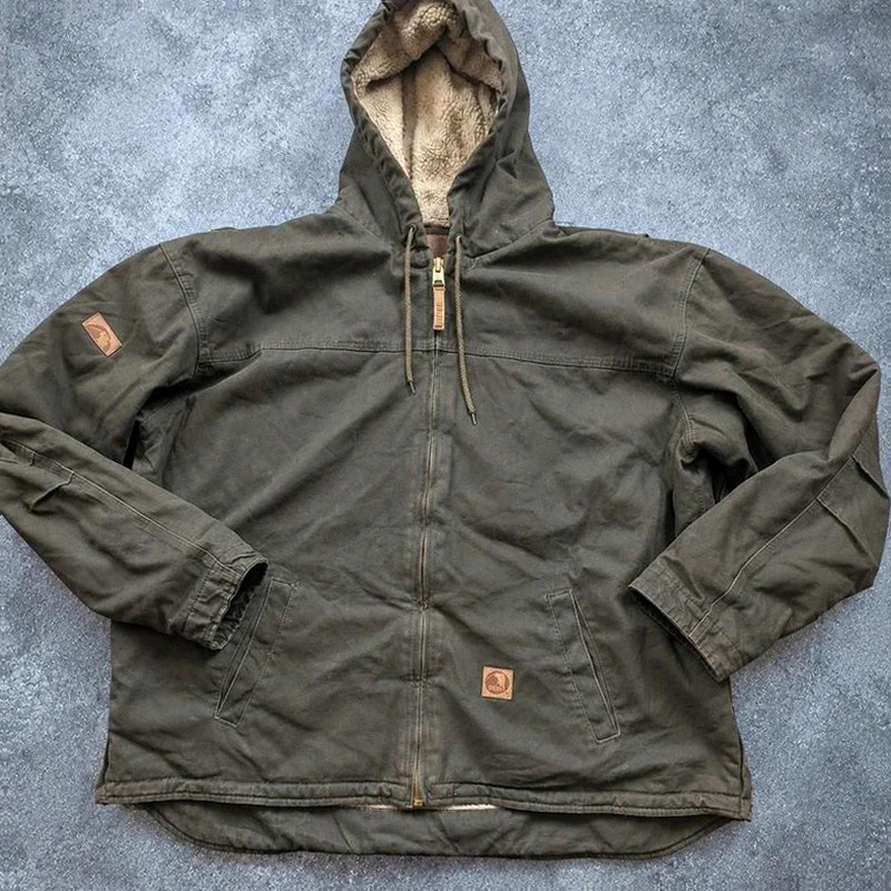 veste workwear Active Jacket style 2XL sherpa toile coton kaki gris Berne