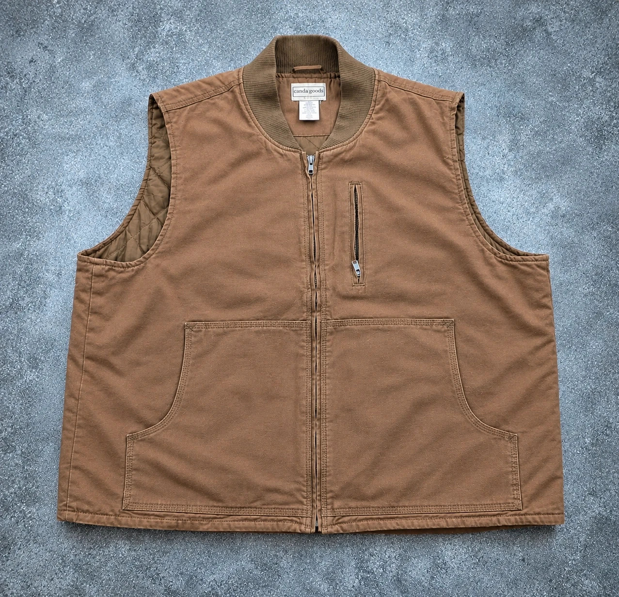 Scandia Woods gilet workwear utility marron 2XL / XL matelassé