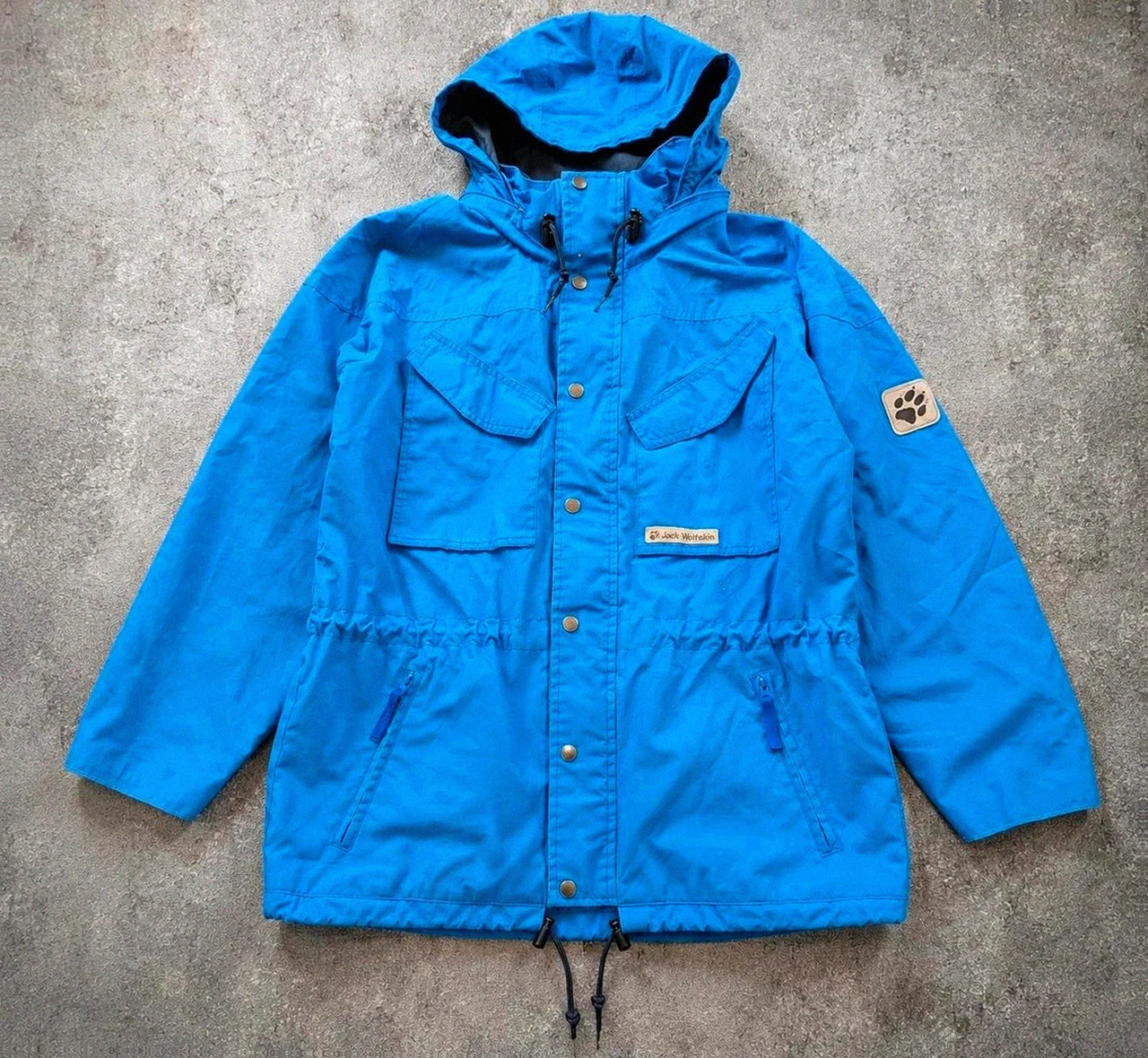 Jack Wolfskin Function 65 veste parka outdoor vintage bleu S – Gorpcore Hiking 90s