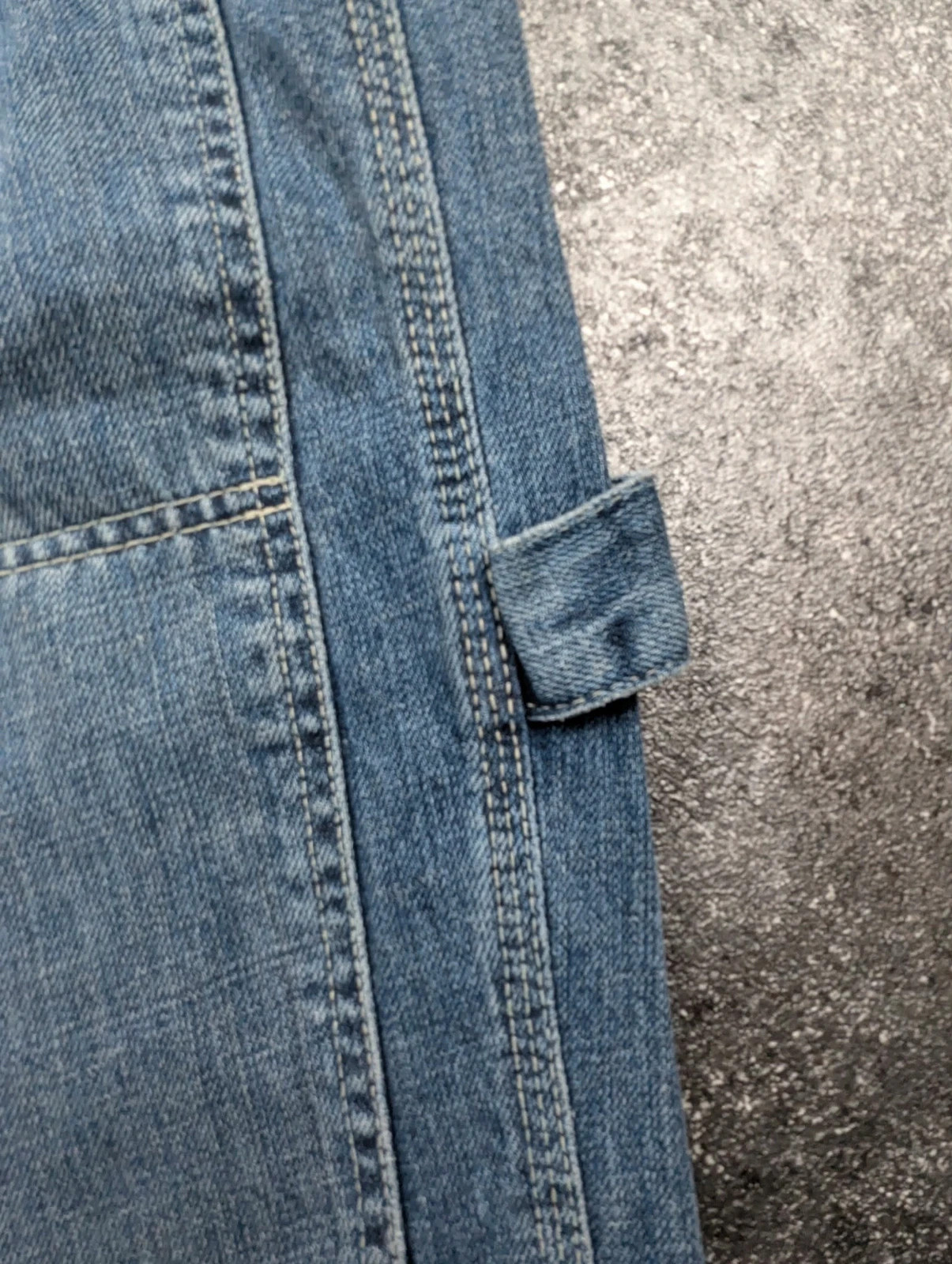Pacific Motion jean carpenter double knee baggy workwear Y2K bleu – Taille 44 – PACIFIC MOTION – taille L 5