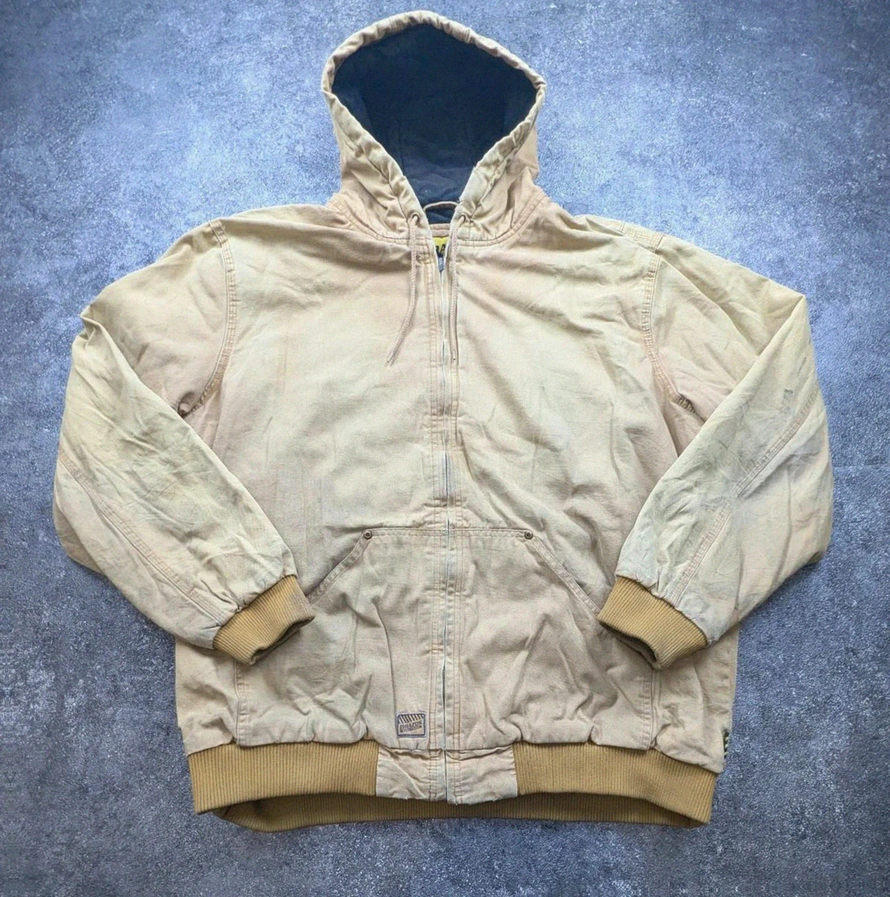Brazos Work Force Active Jacket 2XL XL oversize Workwear Canvas beige vintage – WORKWEAR – taille XXL 2