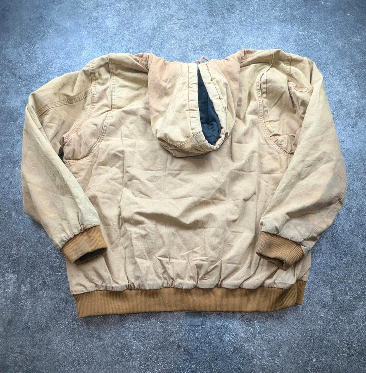 Brazos Work Force Active Jacket 2XL XL oversize Workwear Canvas beige vintage – WORKWEAR – taille XXL 3