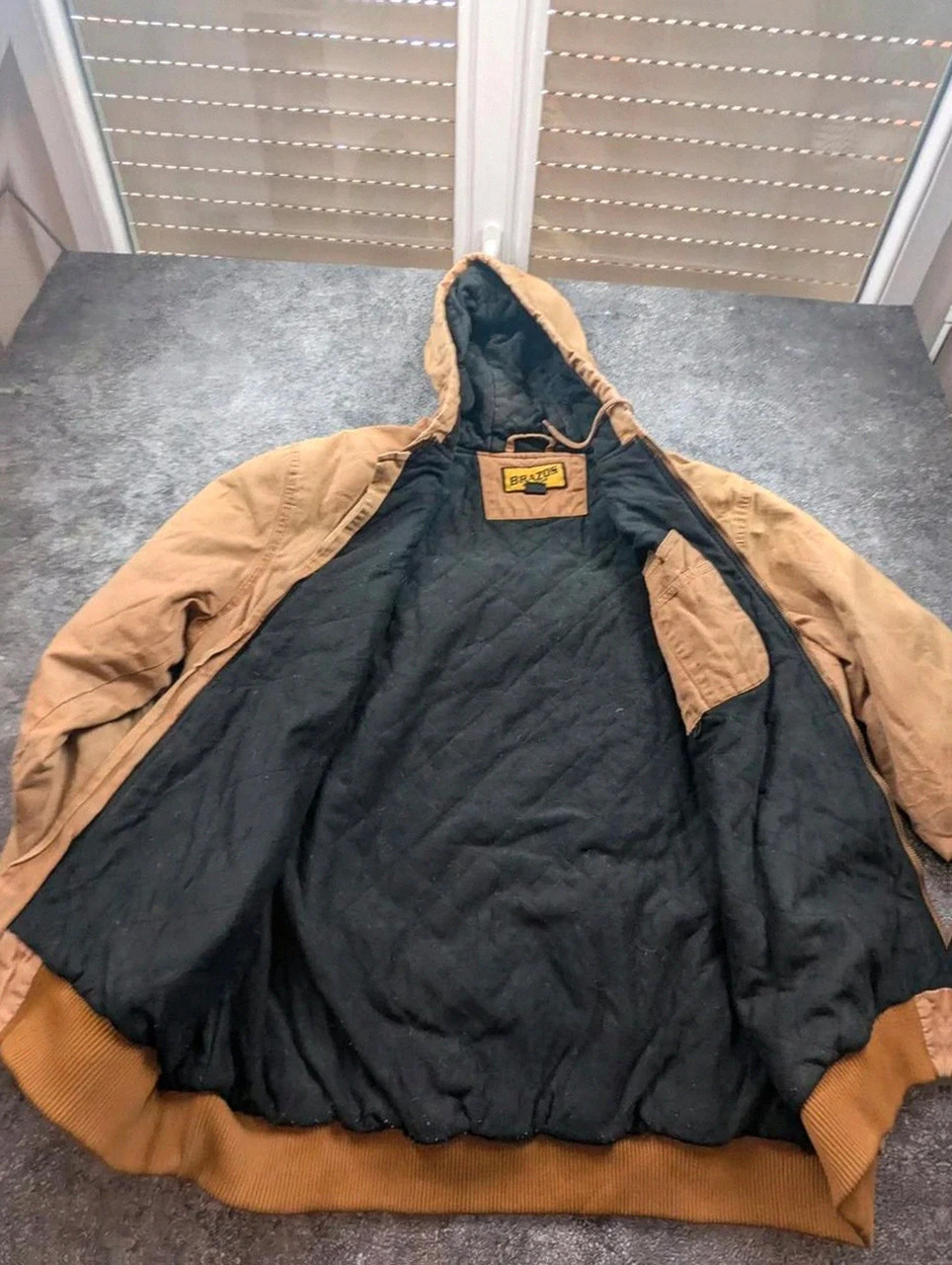 Brazos Work Force Active Jacket 2XL XL oversize Workwear Canvas beige vintage – WORKWEAR – taille XXL 5