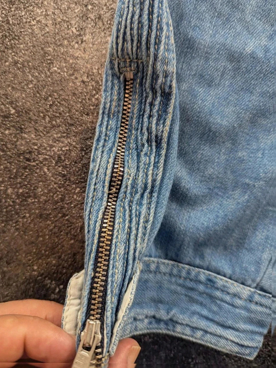 Jean isabel marant biker zip pant denim lacet genoux matelassés taille 1 S oversize – Isabel Marant – taille S / 36 / 8 5
