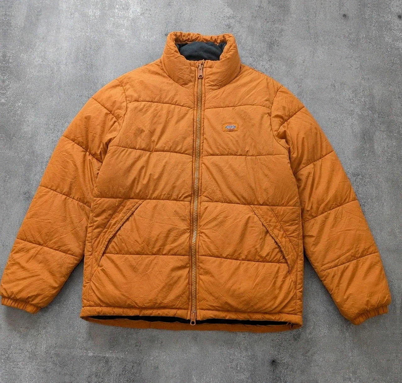 Dickies Doudoune Matelassée Homme Coloris Camel / Ocre Taille S (convient plutôt à un L)