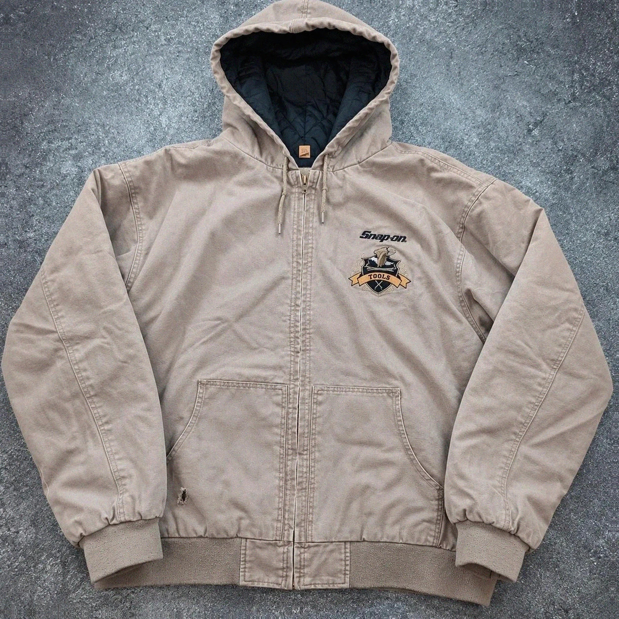 Snap-on Tools Active Jacket workwear vintage Usa 3XL XXL canvas doublée