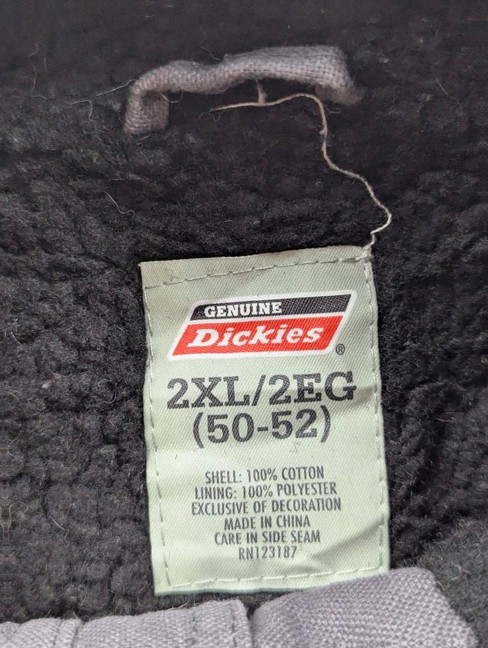 Gilet Dickies Workwear Utility Vest doublé Sherpa gris 2XL / XL – Dickies – taille XXL 3
