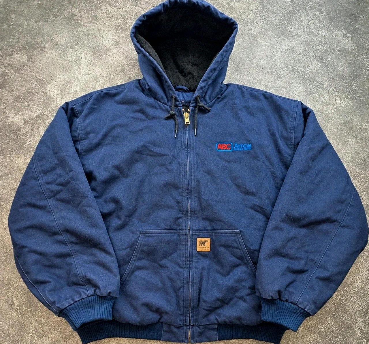 White Bear Active Jacket workwear 2XL Tall bleu marine capuche doublée