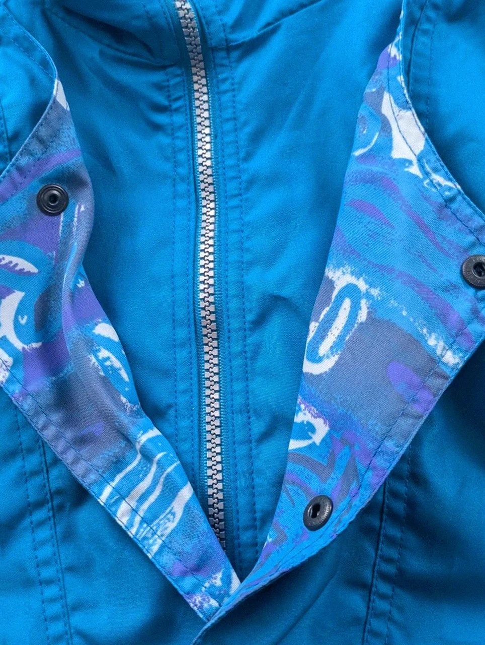 Ensemble ski vintage Montval 80s/90s veste + pantalon rétro bleu violet – Vintage Dressing – taille Taille unique 5