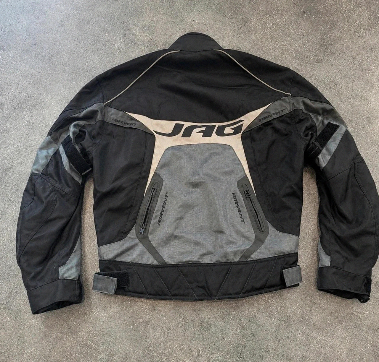 Veste moto Jag Airvent Spider noir gris textile biker touring taille 52/42 L