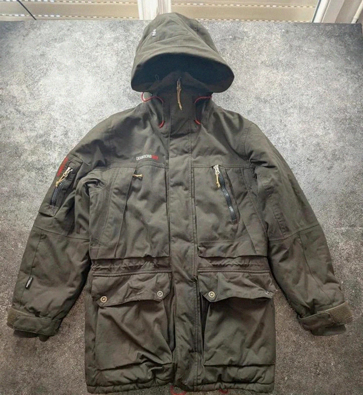 Parka Didriksons 1913 Dry5 S/M – veste technique outdoor grise à capuche – Didriksons – taille S 2