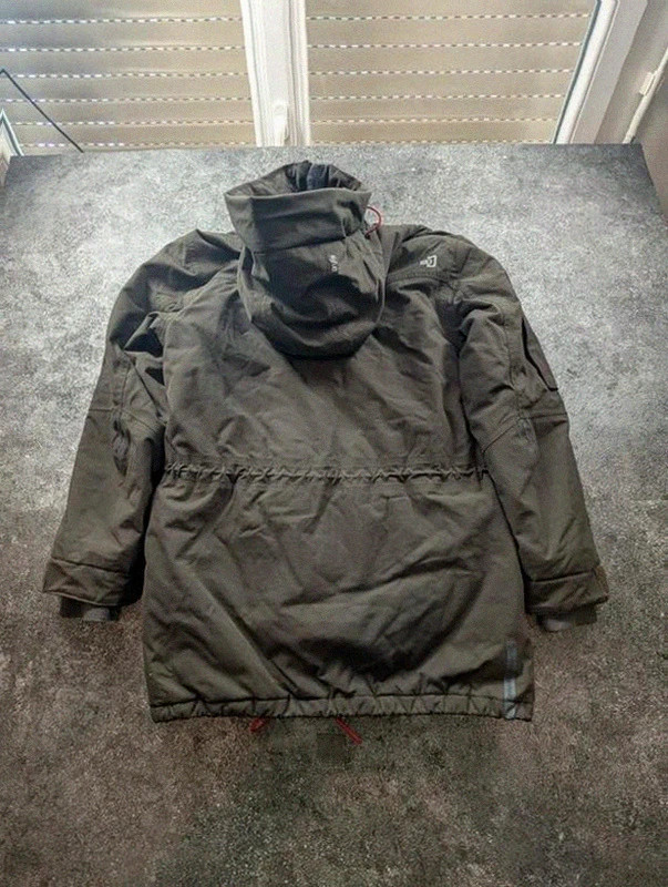 Parka Didriksons 1913 Dry5 S/M – veste technique outdoor grise à capuche – Didriksons – taille S 5