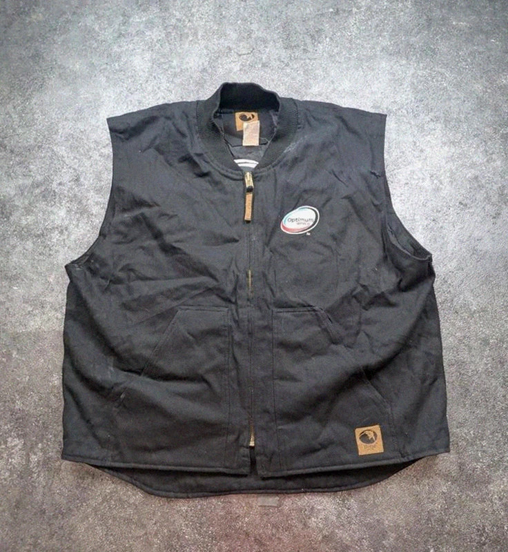 Gilet Berne 2XL Workwear Utility Vest noir matelassé Usa Optimum Service – WORKWEAR – taille XXL 2