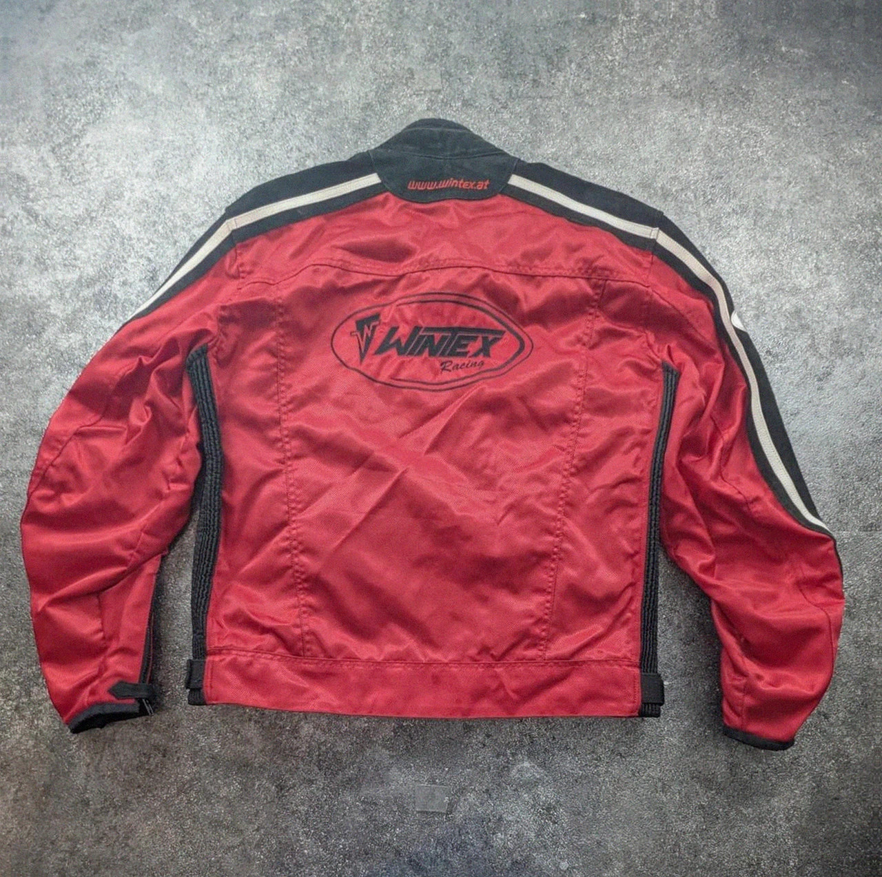 Veste moto Wintex Racing GP125 rouge noire daim protections biker Y2K 56 vintage dressing – Vintage Dressing – taille XL 3