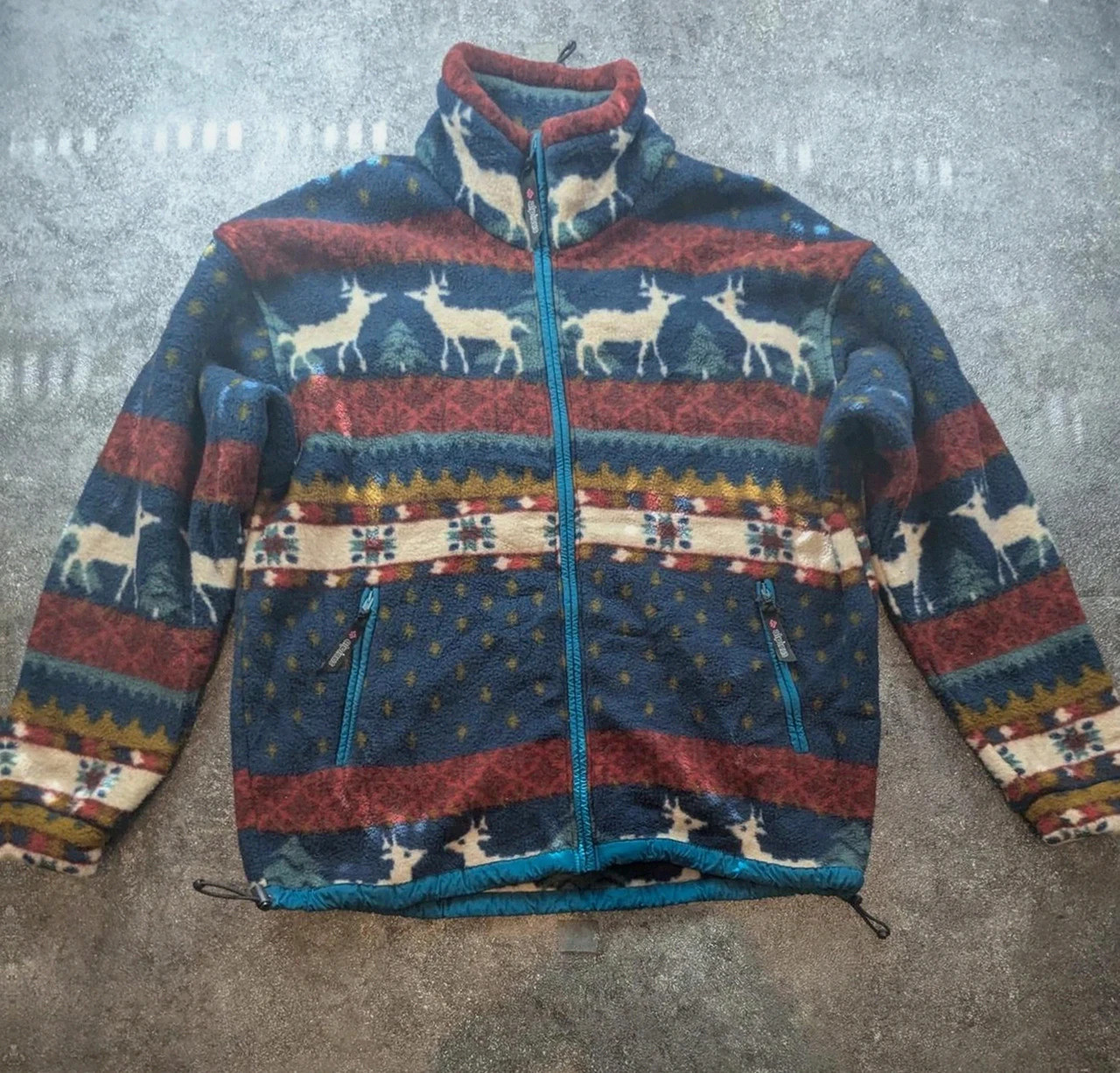 Polaire Vintage Alpinus Polartec Xl Homme Fleece Outdoor Gorpcore Randonnée Cerfs Nordic – Alpinus – taille XL 2