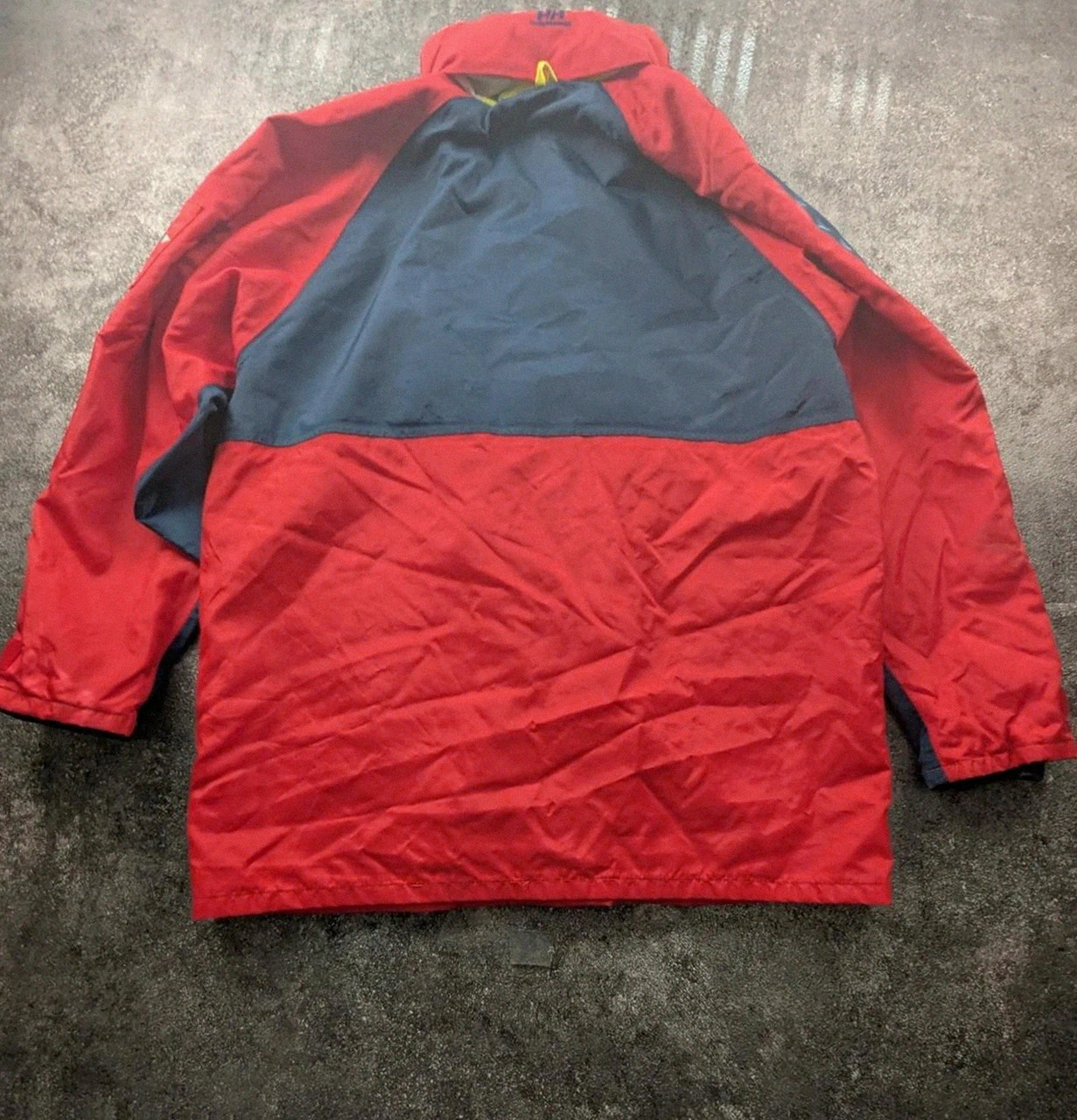 Veste Imperméable Helly Hansen Homme S Oversize Rouge Bleu Capuche Sailing Nautique Vintage – Helly Hansen – taille S 3