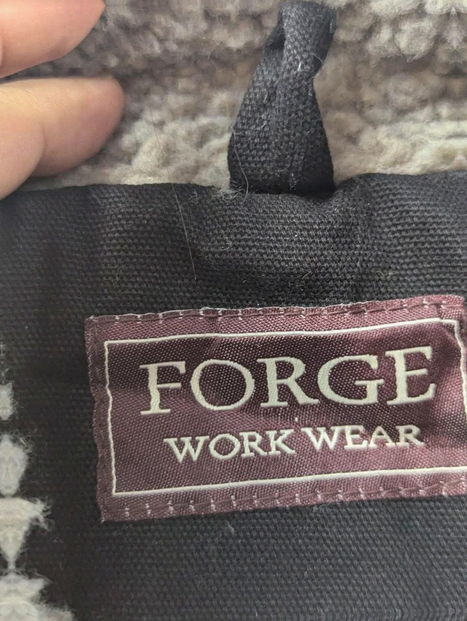 Gilet workwear Forge Work Wear doublé sherpa noir canvas Xxl 2XL vintage utility – Vintage Dressing – taille XXL 4