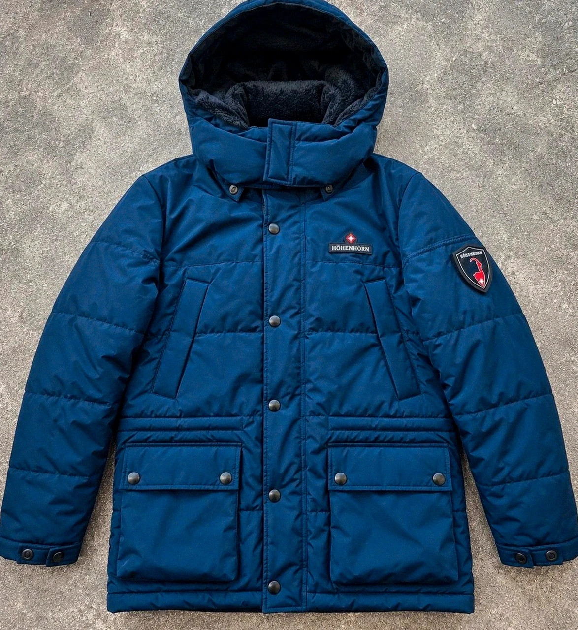 Parka Höhenhorn Mangard homme S bleu marine – veste hiver chaude fourrée outdoor