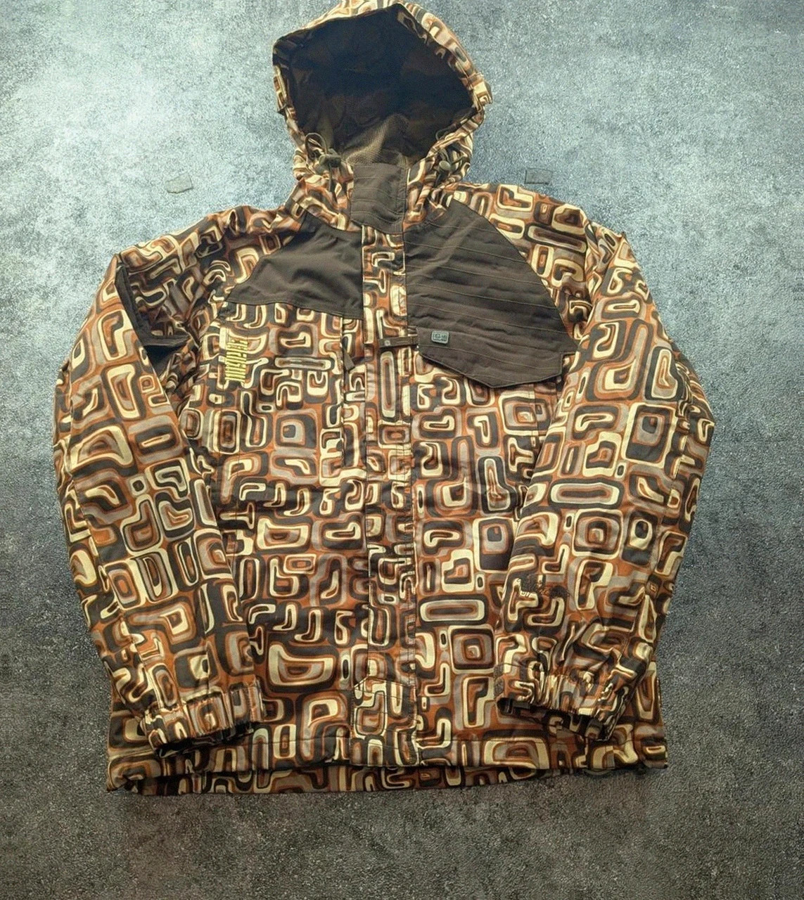 Nugget veste snowboard crazy pattern rétro 10K/10K S/M – pièce exceptionnelle – NUGGET – taille S 2
