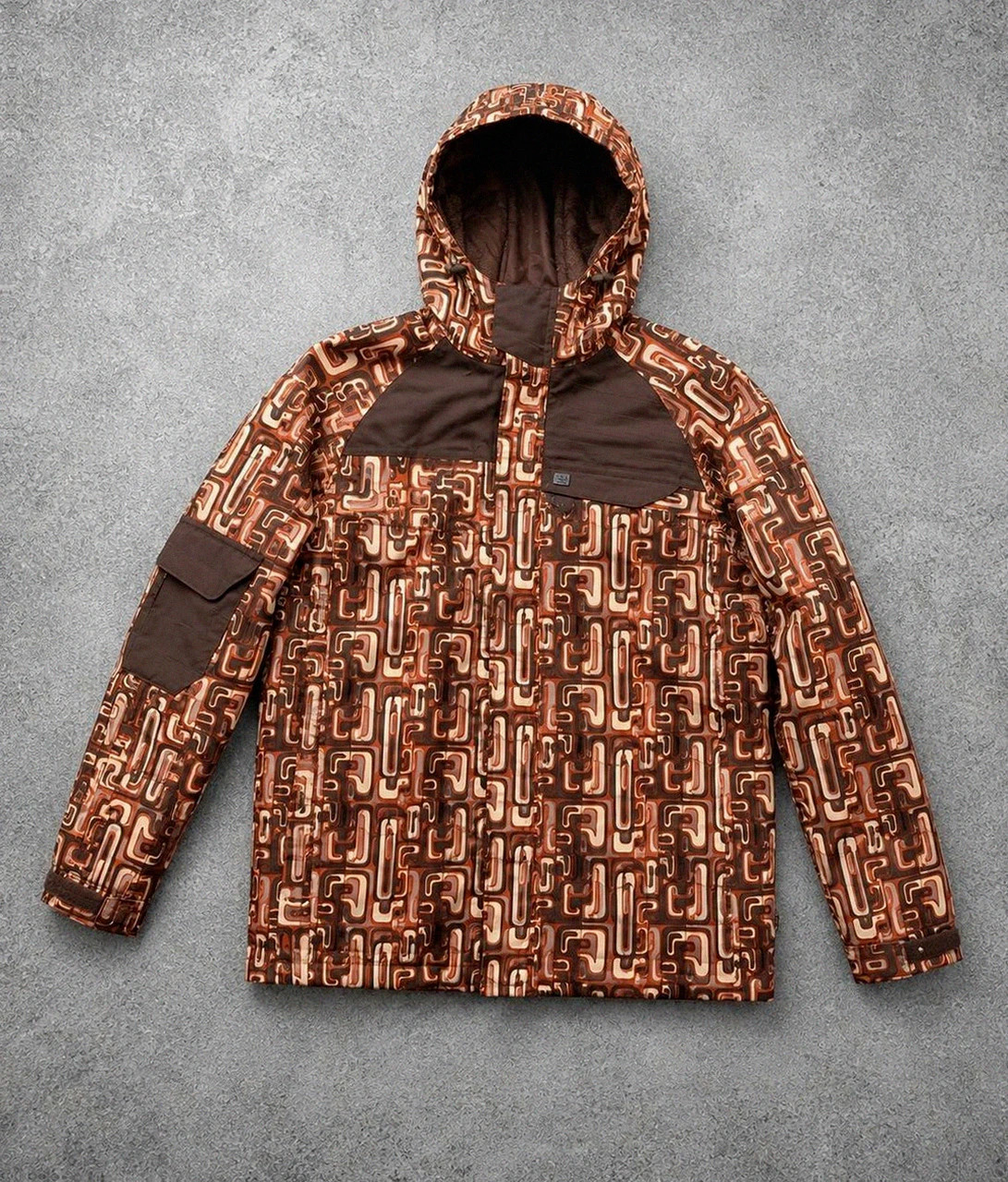 Nugget veste snowboard crazy pattern rétro 10K/10K S/M – pièce exceptionnelle