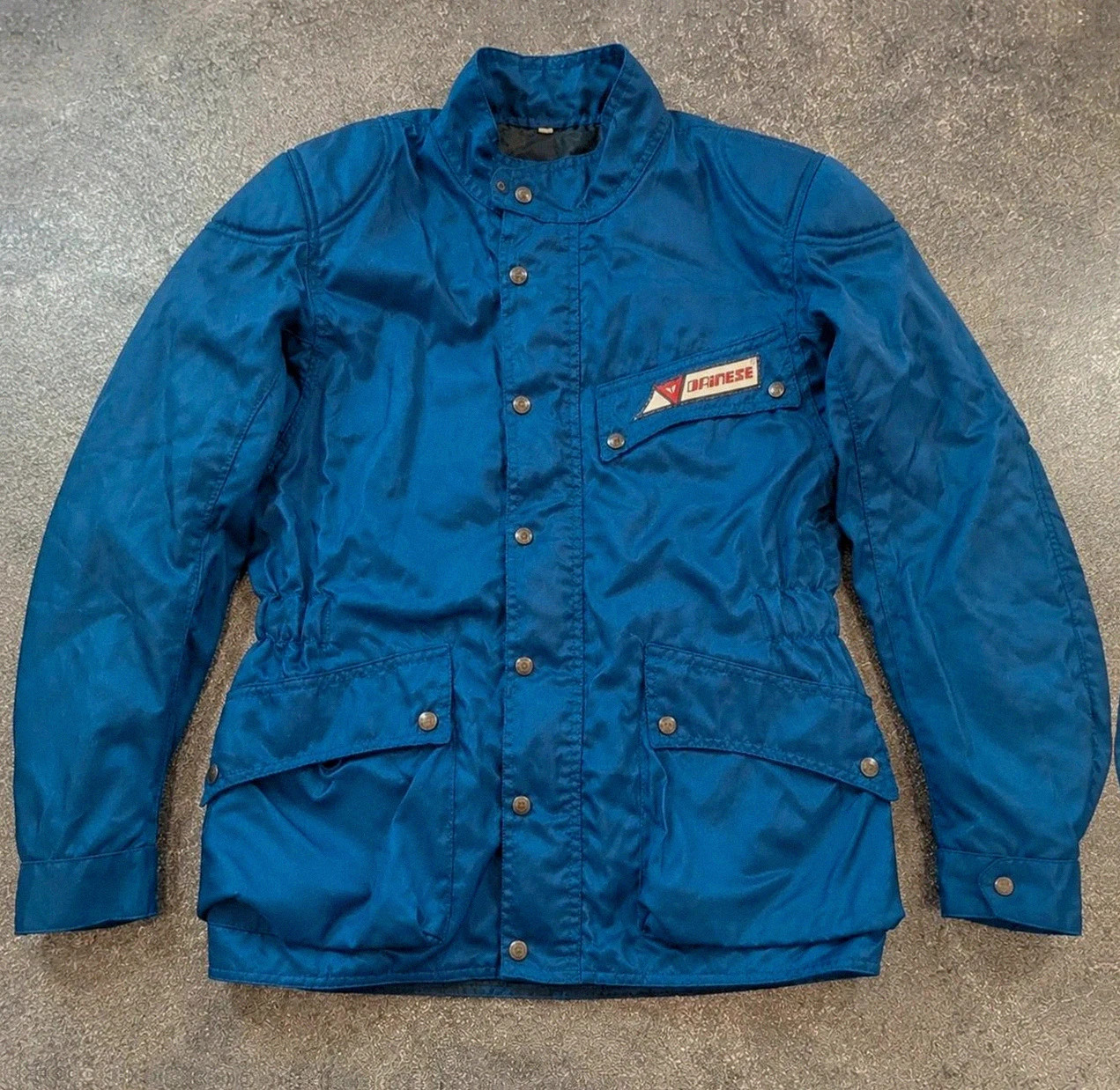 Veste moto Dainese vintage imperméable bleu 48 made in Italy