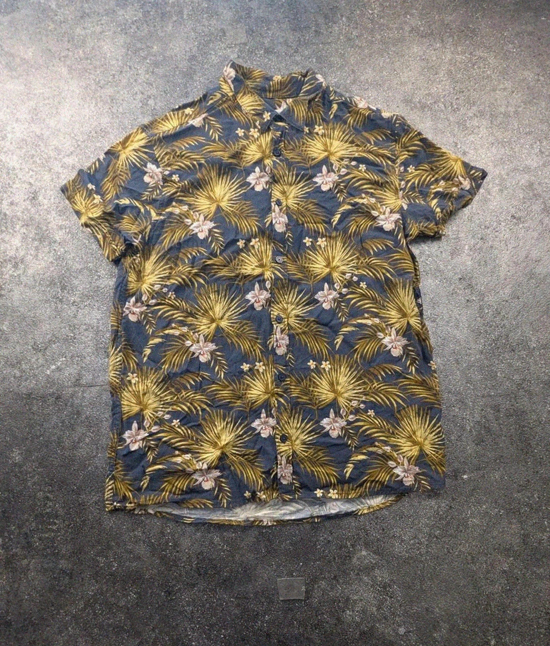 Chemise tropicale hawaïenne S viscose palmier floral vintage dressing 🌴 – Vintage Dressing – taille S 2