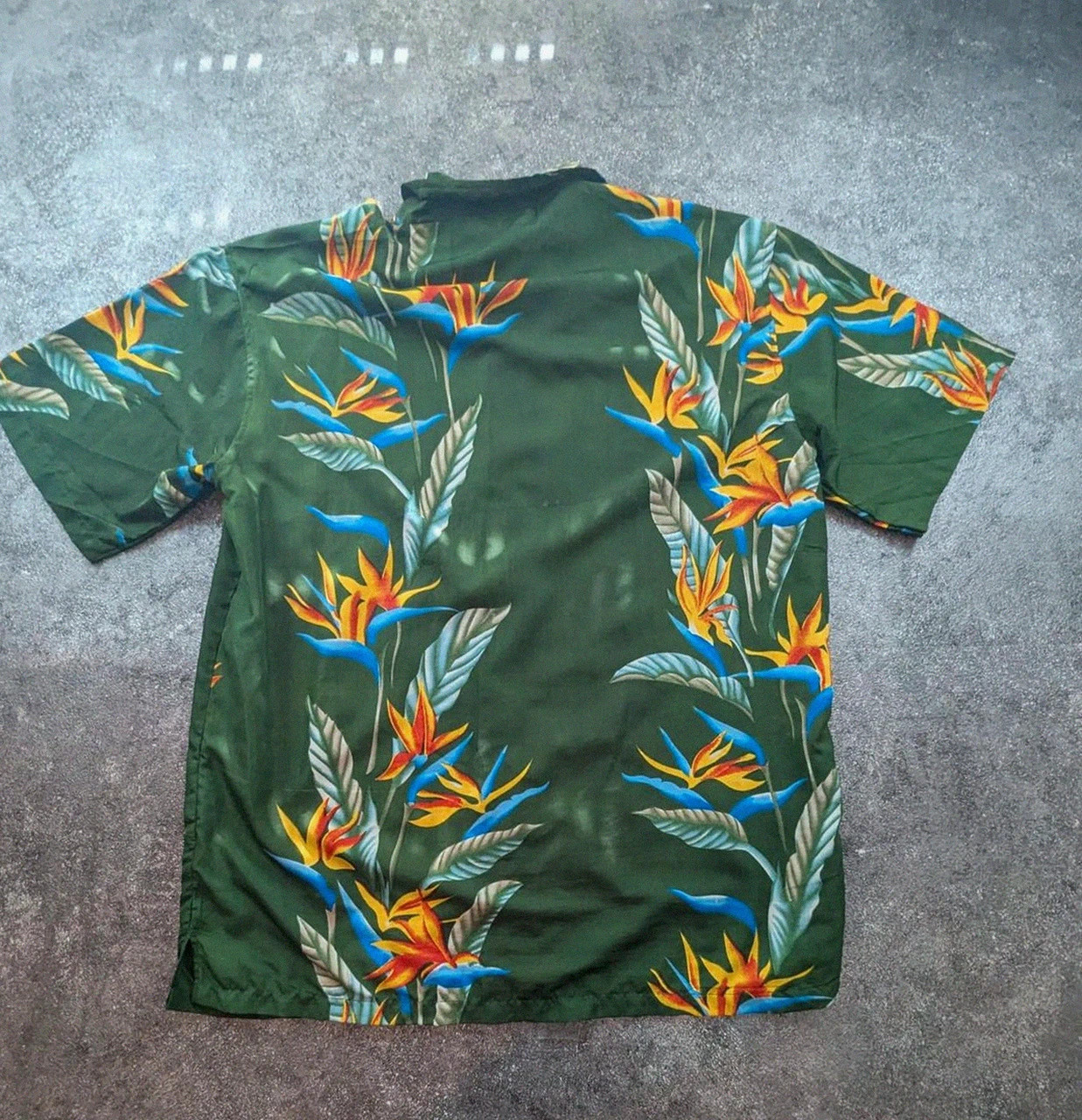 Chemise vintage hawaïenne fleurie tropicale Pacific & Co Y2K polyester homme taille L été surf aloha – Vintage Dressing – taille L 3