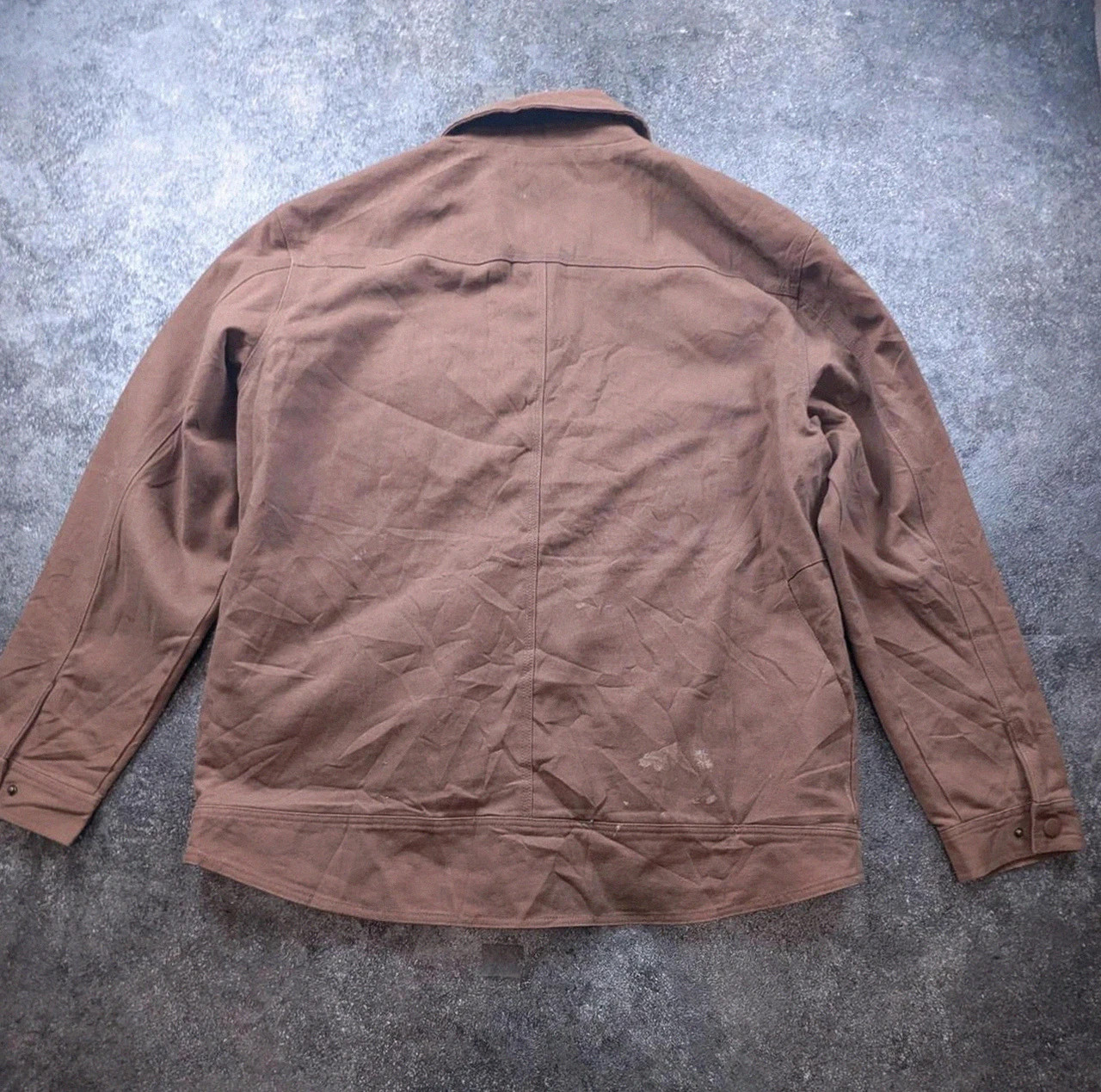 Veste workwear Venado canvas marron Xl chore jacket utility hunting doublée tartan XL – Vintage Dressing – taille XL 3