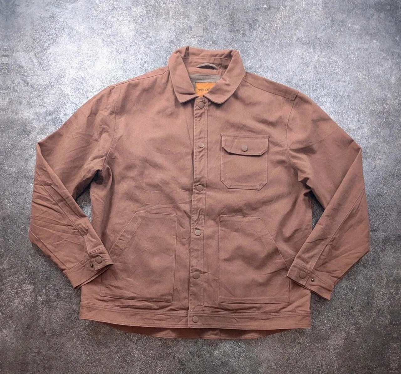 Veste workwear Venado canvas marron Xl chore jacket utility hunting doublée tartan XL – Vintage Dressing – taille XL 2