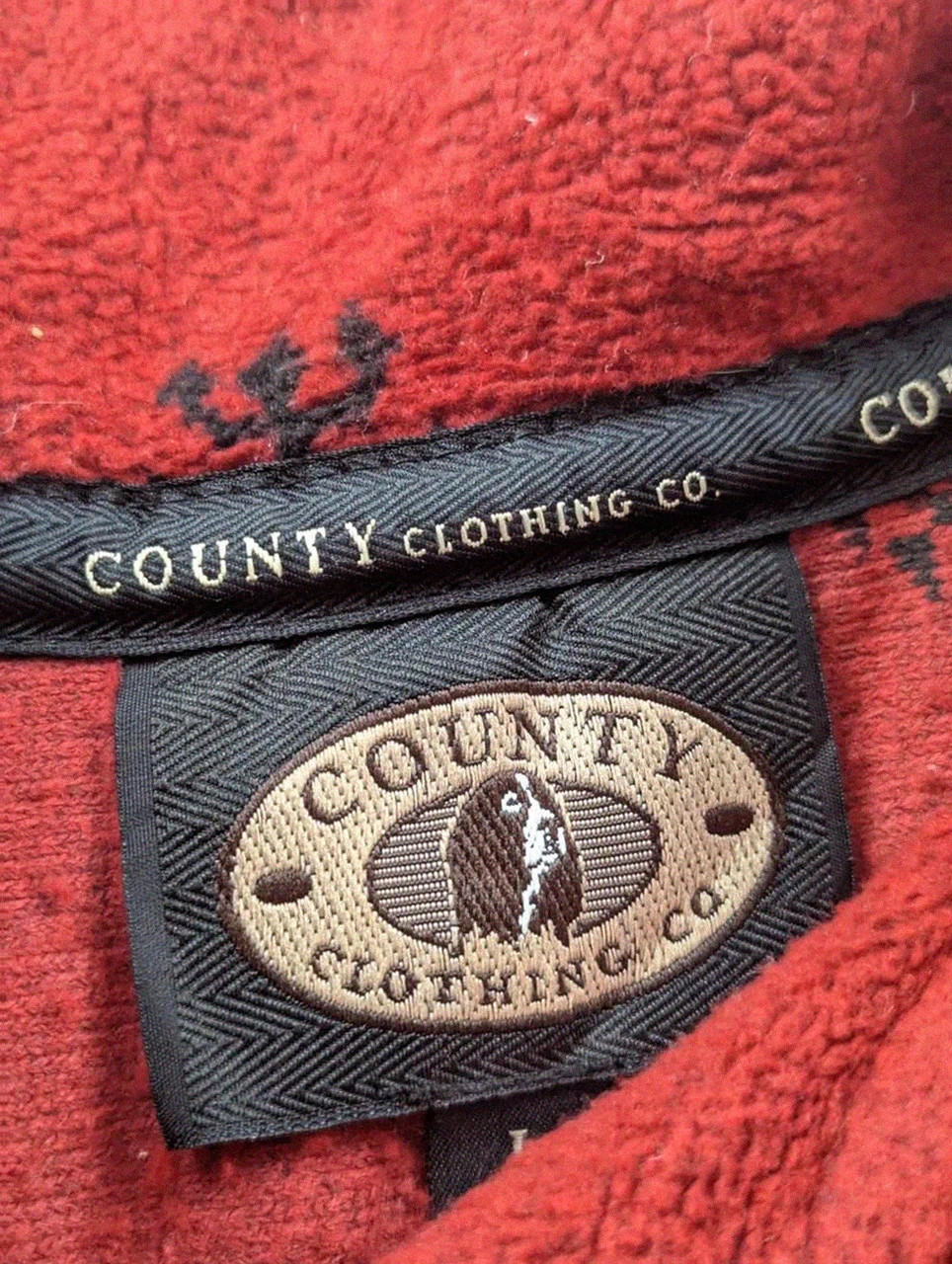 County Clothing Co veste polaire vintage renne nordique bordeaux cropped Made in Canada L – Vintage Dressing – taille L / 40 / 12 4