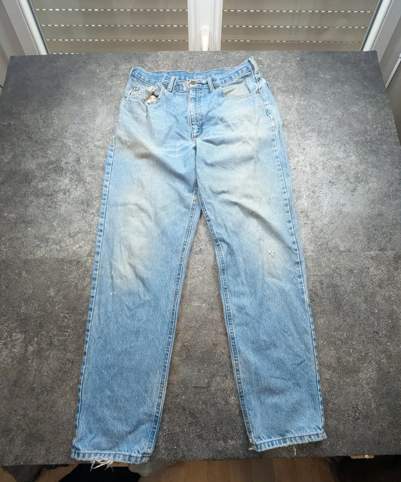 Carhartt jean Workwear W34 approx coupe droite Denim bleu délavé patiné – Carhartt – taille W34 | FR 44 2