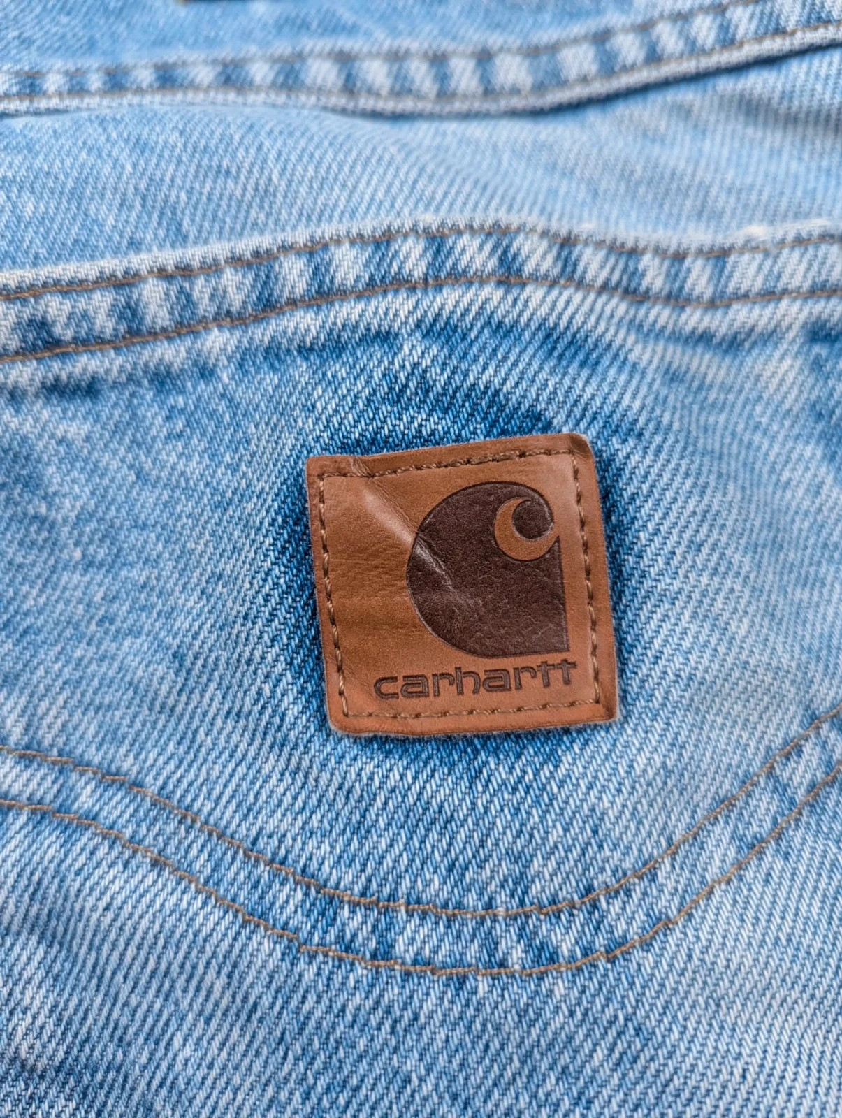 Carhartt jean Workwear W34 approx coupe droite Denim bleu délavé patiné – Carhartt – taille W34 | FR 44 4