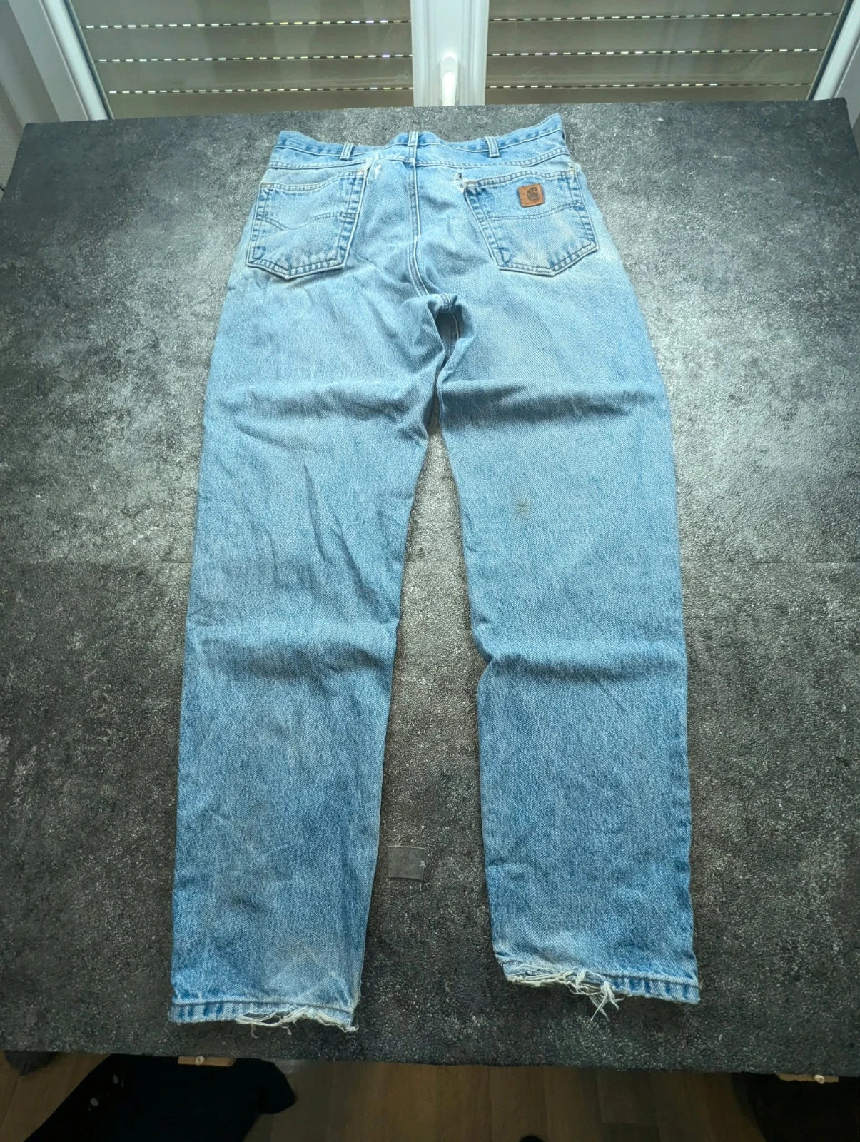 Carhartt jean Workwear W34 approx coupe droite Denim bleu délavé patiné – Carhartt – taille W34 | FR 44 3