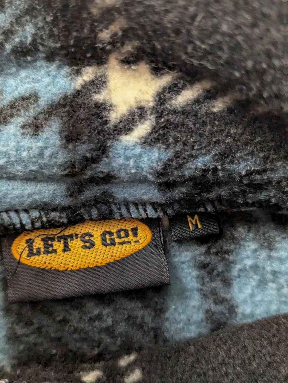 Polaire vintage Let’s Go Collection tartan bleu noir Half Zip – M – Let's Go – taille M 5