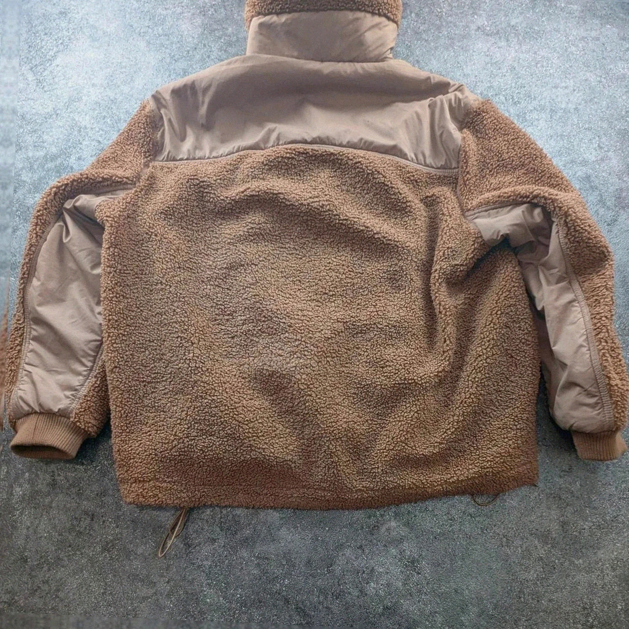 Polaire sherpa H&M beige col montant zippé poche avant streetwear style Tnf outdoor S/M/L – H&M – taille S 2