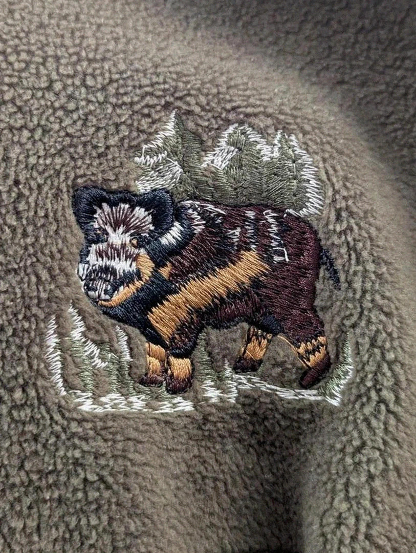 polaire fleece zippée hot station bison brodé outdoor huntig style Realtree kaki Xxl – HOT STATION – taille XXL 5