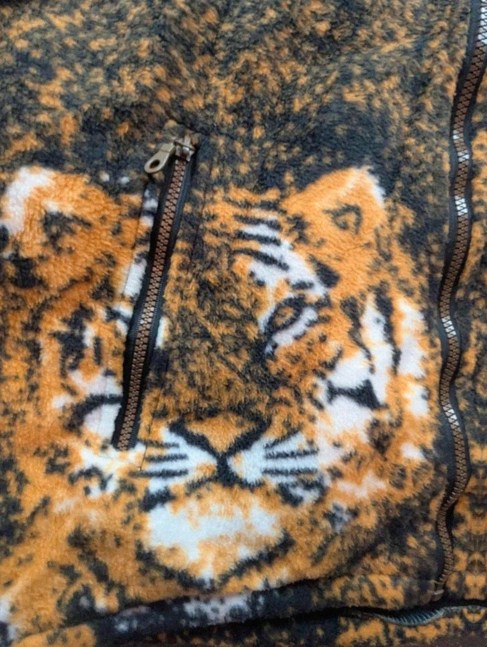 Polaire Vintage Tigre Xxl Épaisse Zippée Fleece Sherpa Animal Print 90s Y2K – Vintage Dressing – taille XXL 4