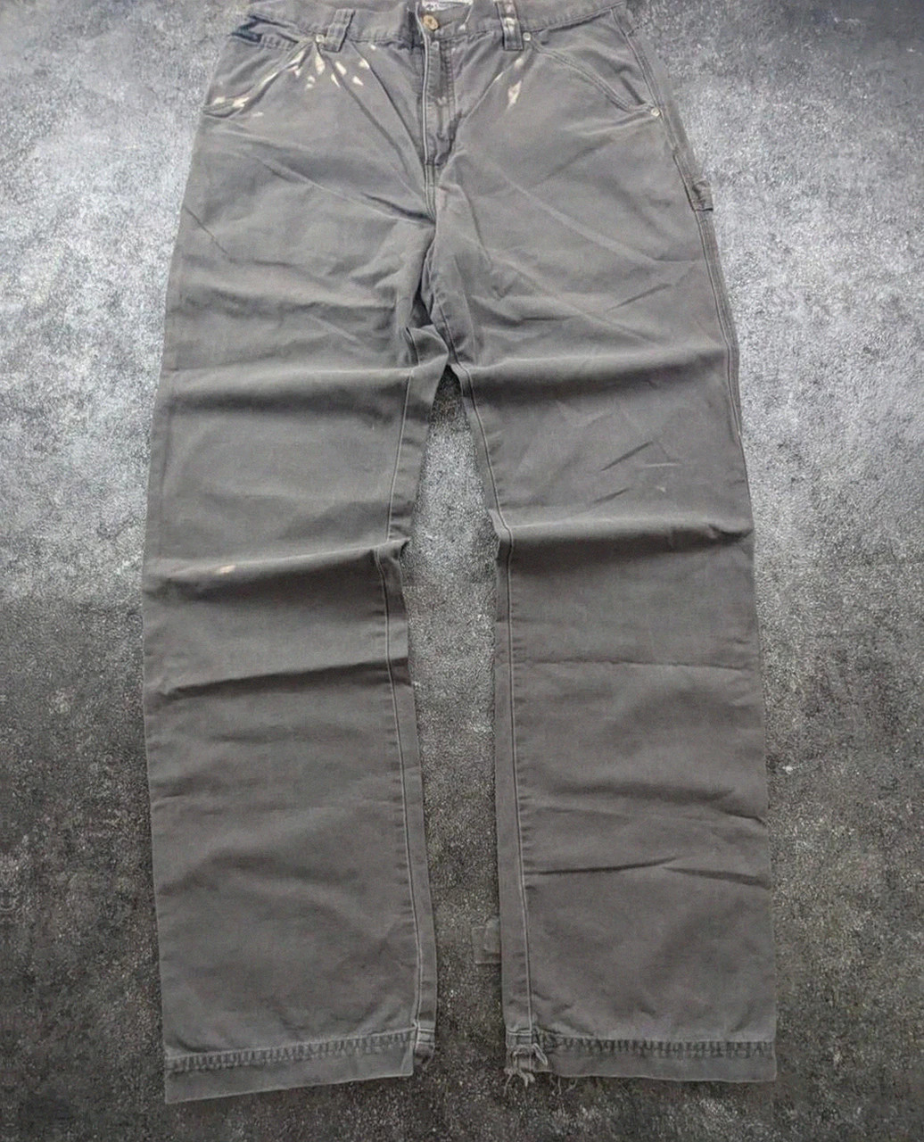 Pantalon carpenter Columbia workwear vintage gris faded carpenter utility double knee W34 – Columbia – taille W34 | FR 44 2